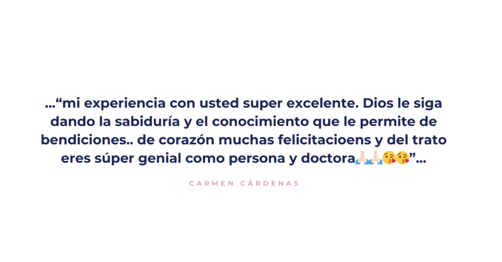 Dra. Exaida Molero - Testimonio Carmen Cardenas